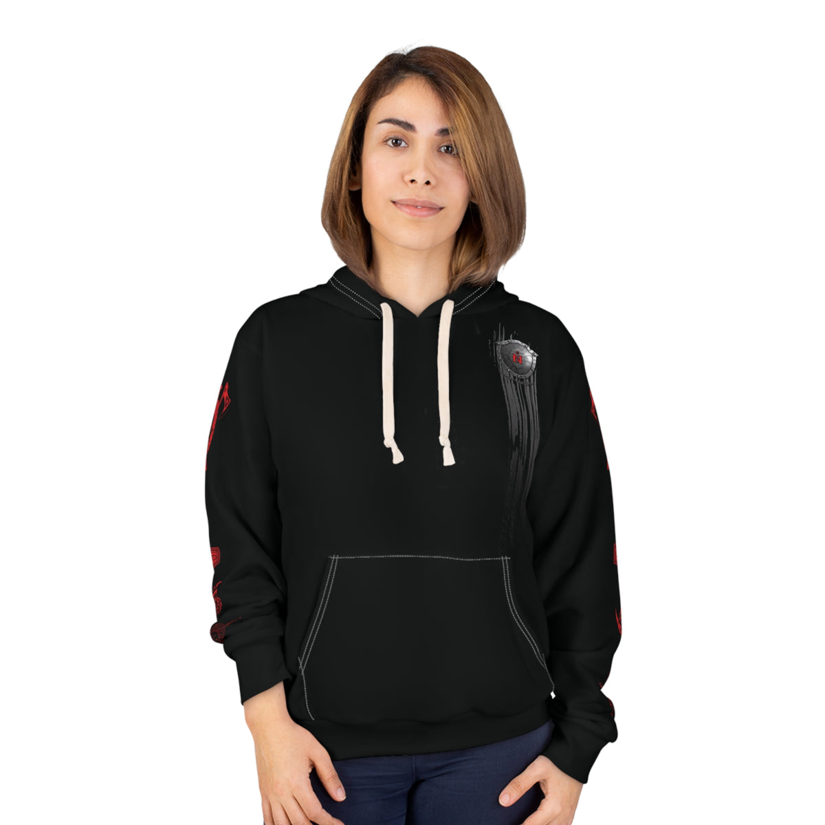 Warrior Spirit Veteran Hoodie - Unisex Pullover with Patriotic Design