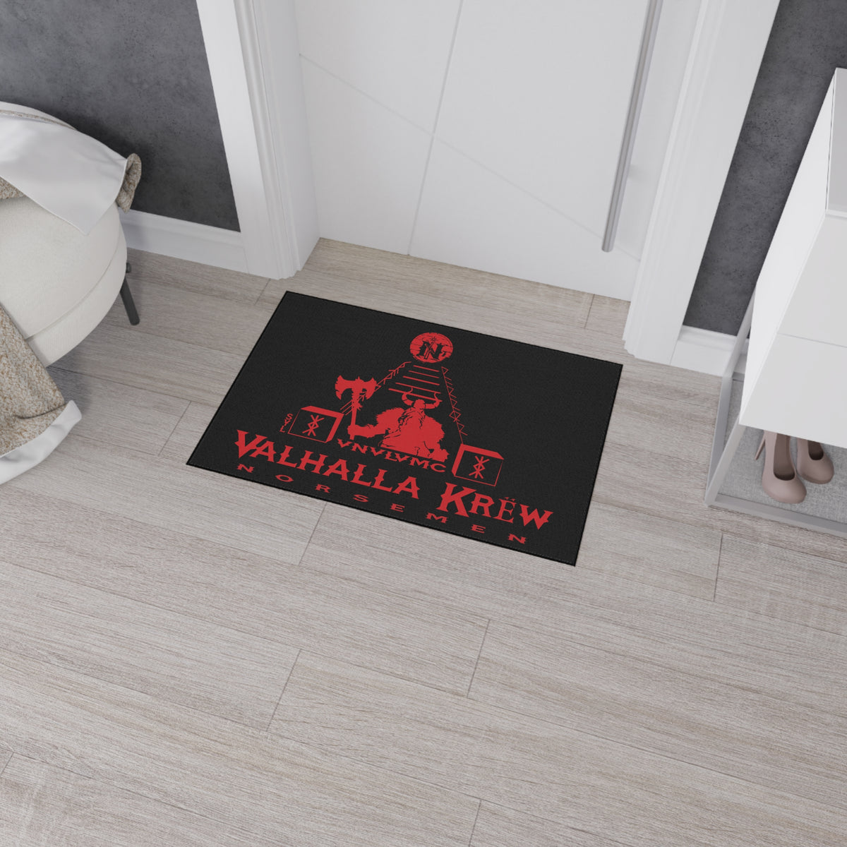 Floor Mat - Valhalla Krew Viking Guard Design