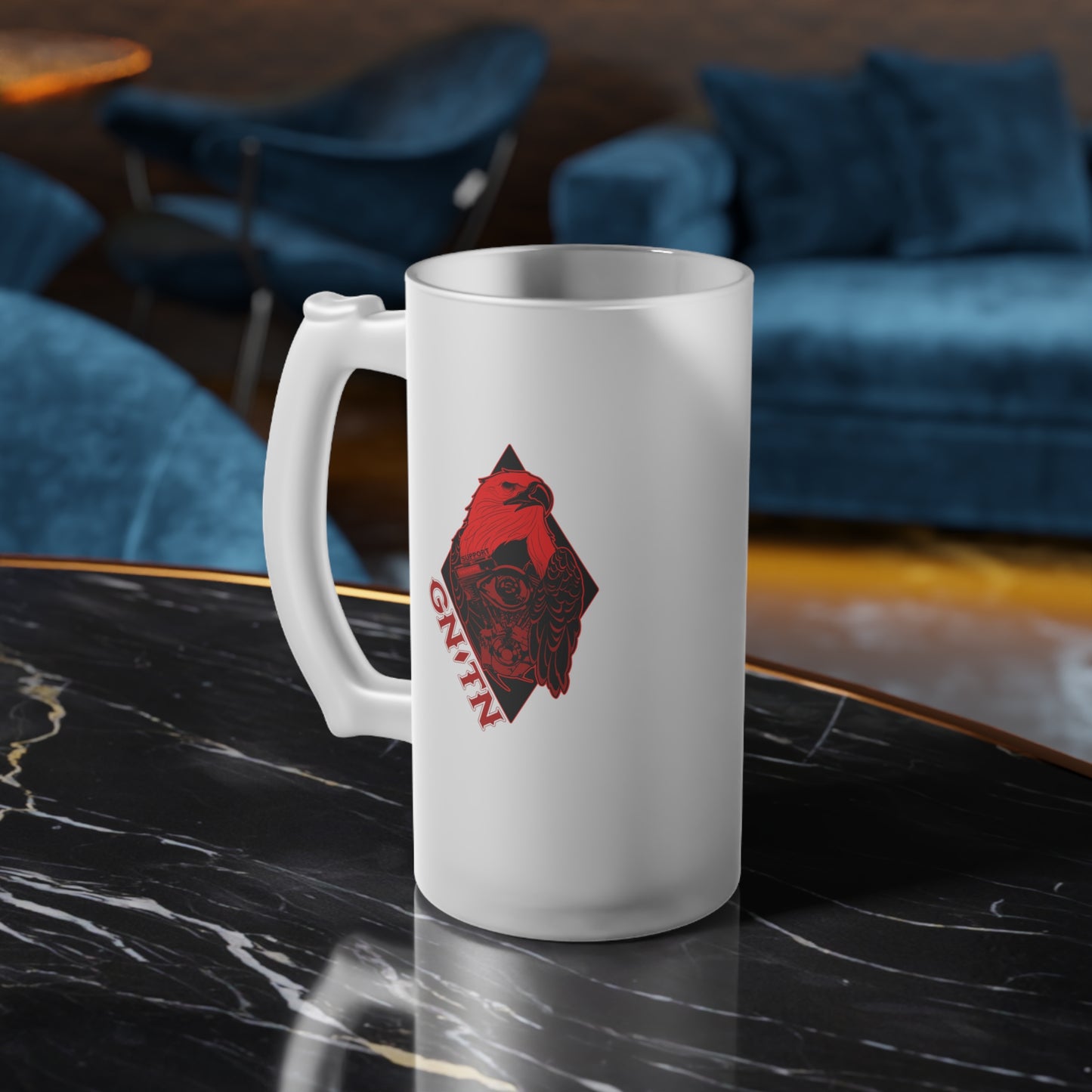 Frosted Glass Beer Mug