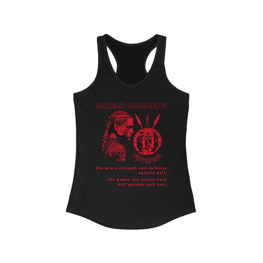 Tank Top Shield Maidens Strength Women's Ideal Racerback Tank