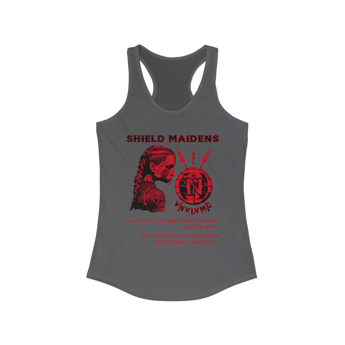 Tank Top Shield Maidens Strength Women's Ideal Racerback Tank