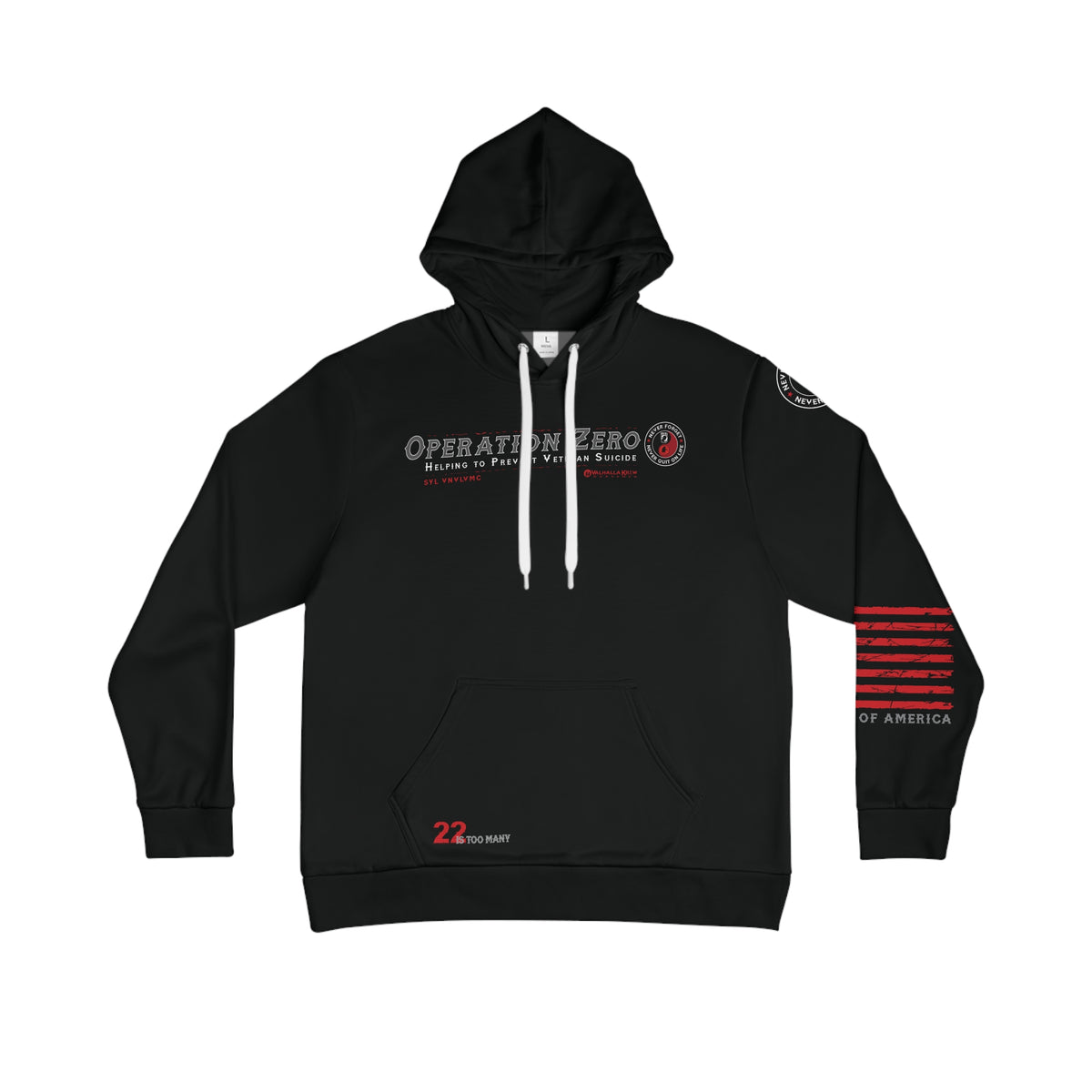 Veterans Support Hoodie - Operation Zero Pledge Design