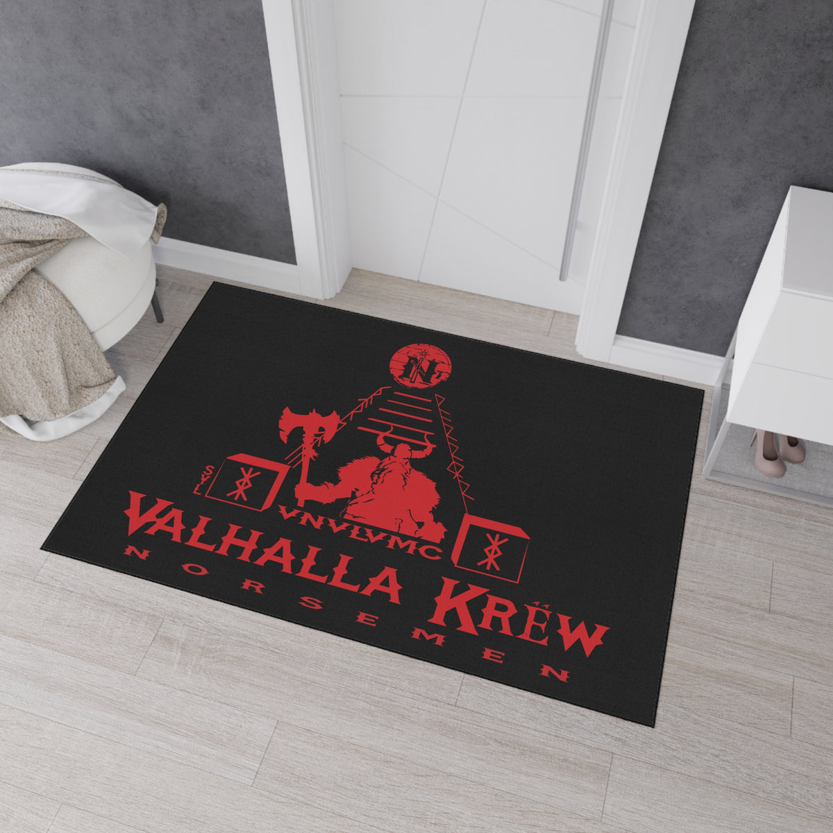 Floor Mat - Valhalla Krew Viking Guard Design