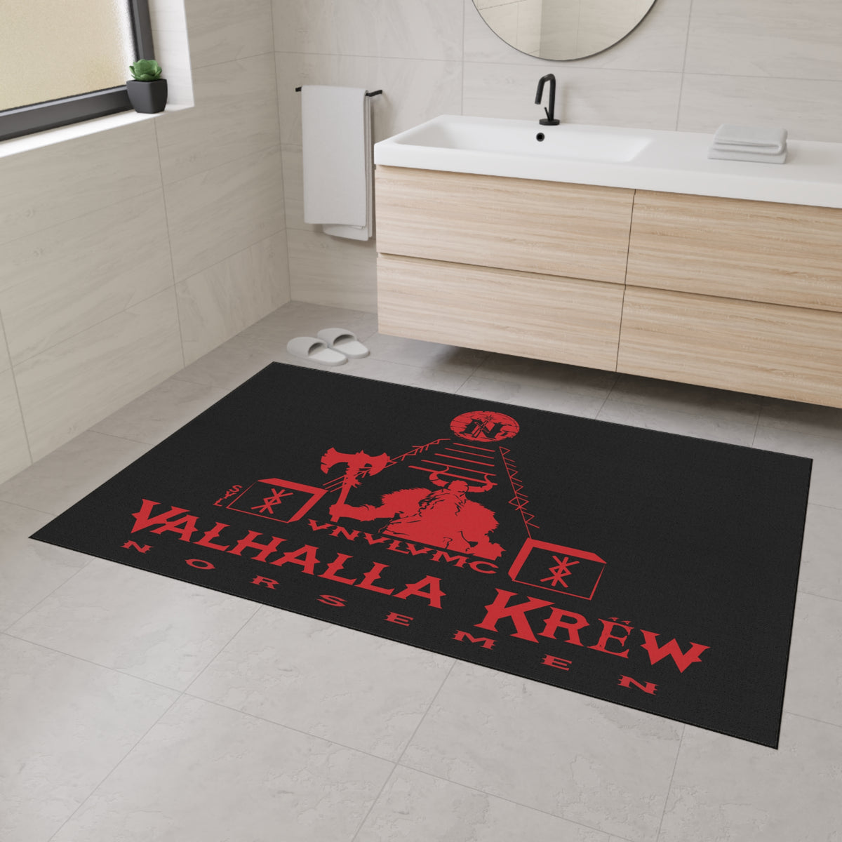 Floor Mat - Valhalla Krew Viking Guard Design