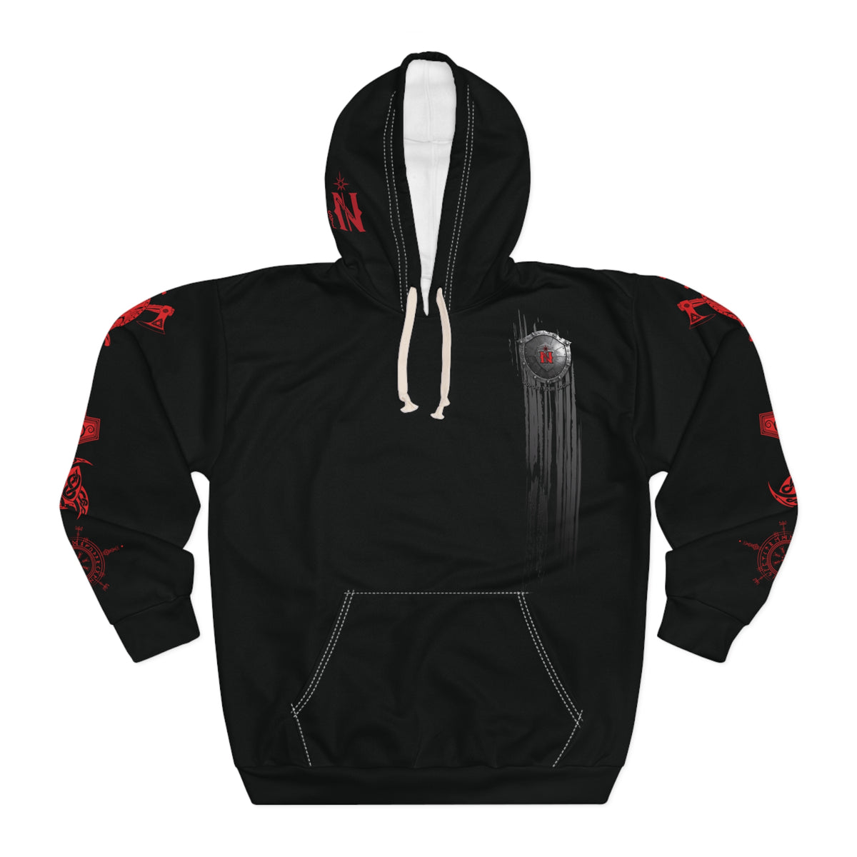 Warrior Spirit Veteran Hoodie - Unisex Pullover with Patriotic Design