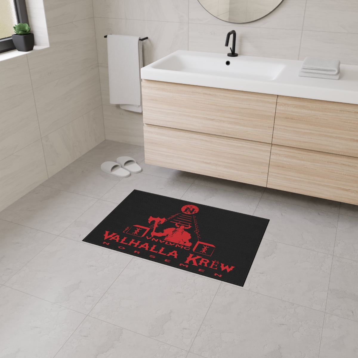 Floor Mat - Valhalla Krew Viking Guard Design