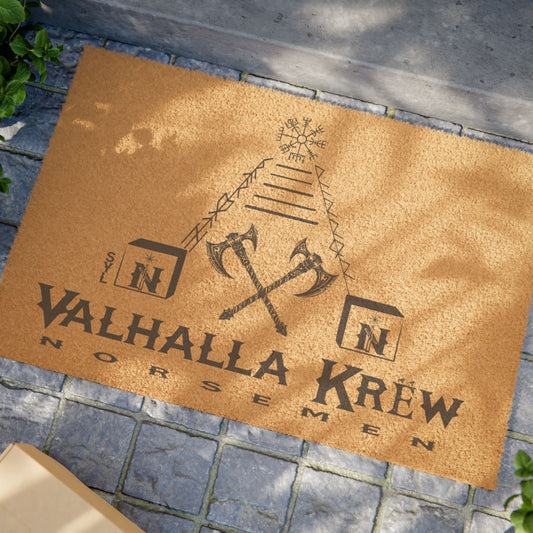 Norsemen Valhalla Krew Doormat - Rustic Outdoor Welcome Mat